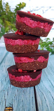 Load image into Gallery viewer, Raw Raspberry and Choc Bites (gluten friendly*, dairy free, refined sugar free and vegan)