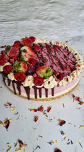 Load image into Gallery viewer, Raspberry Cream Cake (Gluten Friendly*, Dairy Free, Refined Sugar Free, Vegan)