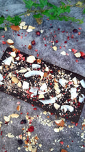 Load image into Gallery viewer, Raw Cashew and Almond Chocolate 100g (Gluten Friendly*, Dairy Free, Refined Sugar Free, Vegan, Paleo)
