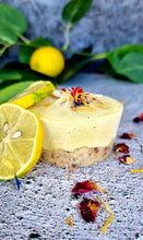 Load image into Gallery viewer, Mini Raw Lemon Cheesecake (gluten friendly*, dairy free, refined sugar free, vegan)
