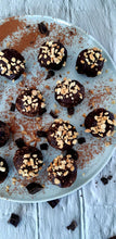 Load image into Gallery viewer, Peanut Butter and Choc Bliss Balls (Gluten Friendly*, Dairy Free, Refined Sugar Free, Egg Free, Vegan)
