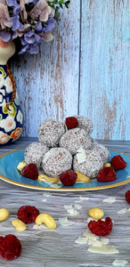 Raspberry & Cashew Bliss Balls (Gluten Friendly*, Refined Sugar Free, Dairy Free, Egg Free, Vegan)