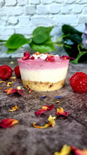 Load image into Gallery viewer, Mini Raw Raspberry Cheesecake (gluten friendly*, dairy free, refined sugar free, vegan)
