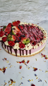 Raspberry Cream Cake (Gluten Friendly*, Dairy Free, Refined Sugar Free, Vegan)